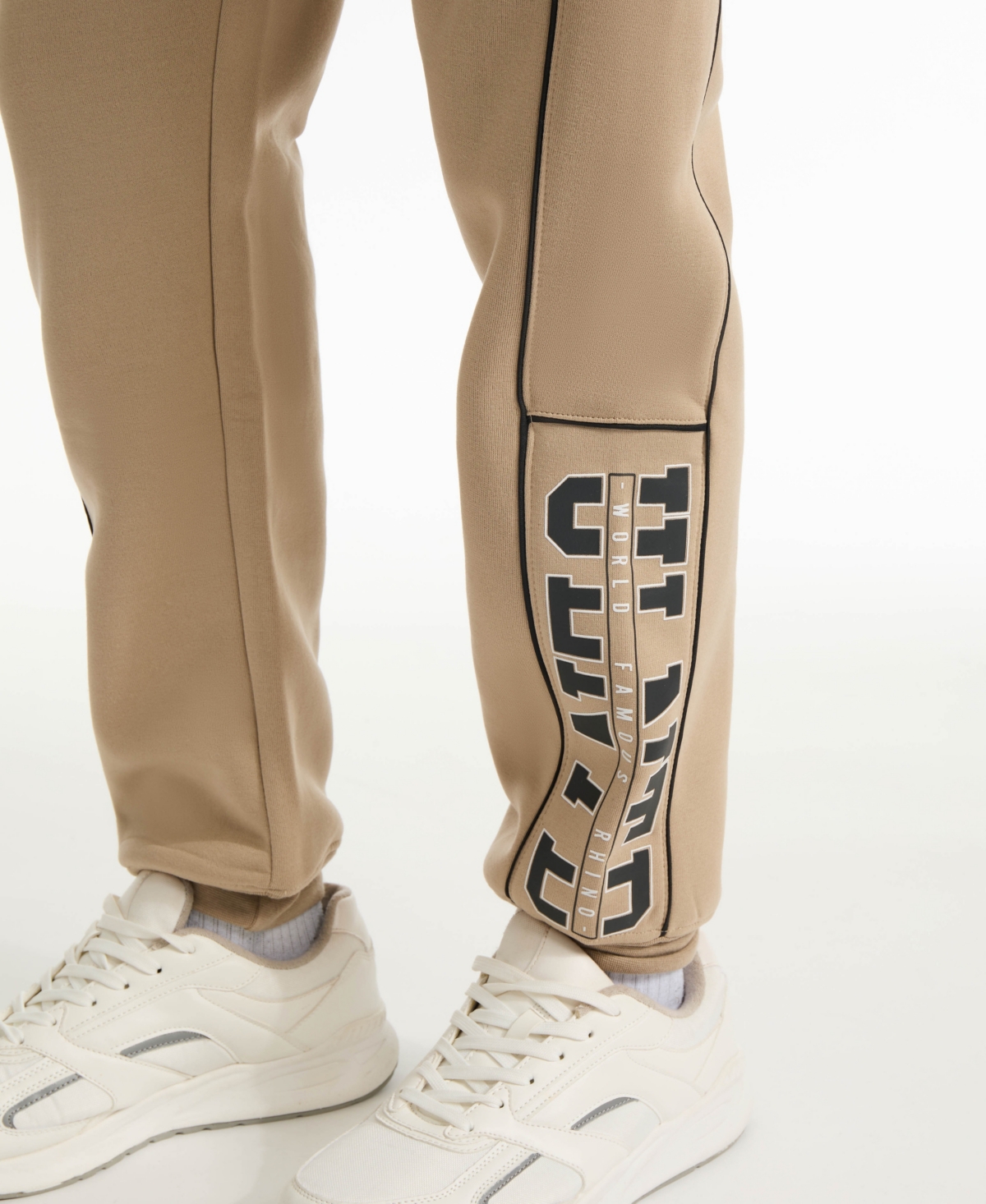 Ecko Unltd Men's Fence Line Knit Jogger In Taupe