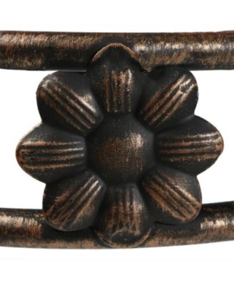 45-Inch 6-Tier Indoor/Outdoor Folding Metal Plant Stand - Bronze Finish