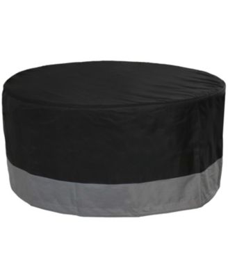 Outdoor Heavy-Duty Weather-Resistant 300D Polyester Round Fire Pit Cover
