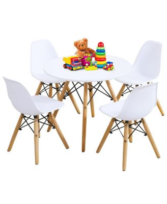 Kids 5 Pieces Mid-Century Modern Table Chairs Set