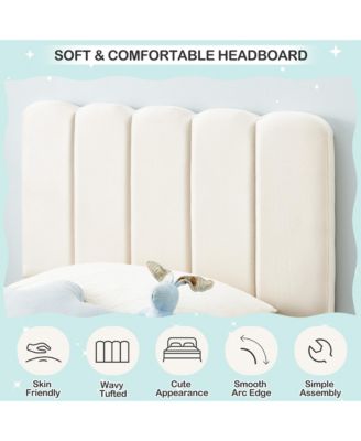 Twin Bed Frame for Boys & Girls, Upholstered Platform Bed Frame