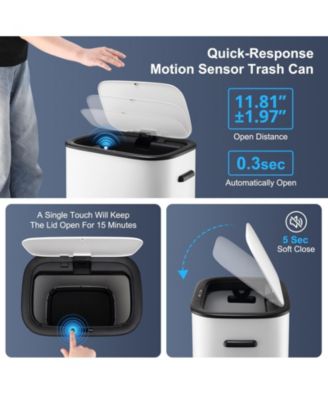 Automatic Trash Can with Lid,13 Gallon Smart Trash Can, 50L Motion Sensor Trash Can