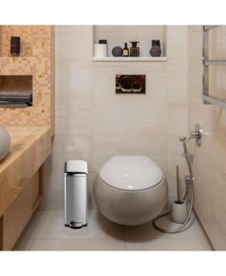 8 Gallon (30L) Slim Kitchen Trash Can, Stainless Steel Garbage Can