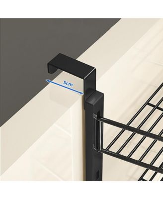 Adjustable 6-Tier Over-the-Door Metal Pantry Organizer Rack