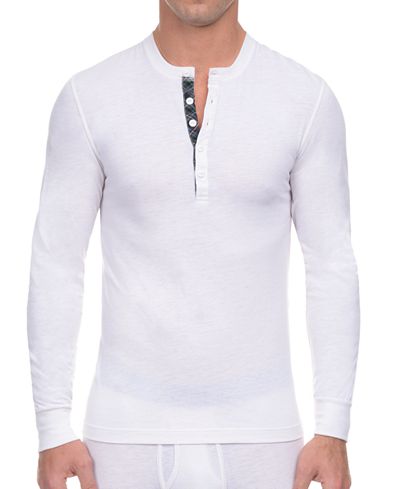 2(x)ist Men's Tartan-Placket Tech Henley Shirt