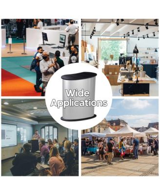 32" x 16" x 37" Portable Tradeshow Podium Table Exhibition Counter Stand with Wall Bags