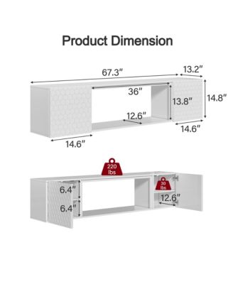 Wall Mount Floating TV Stand up to 80 inches