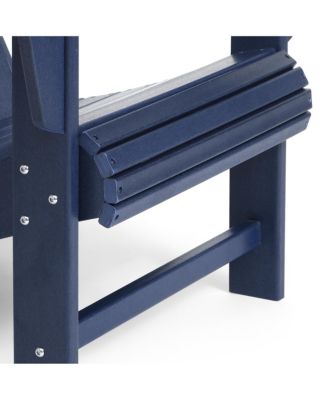 5-Piece Adirondack Chair with Folding Ottoman and Table Set