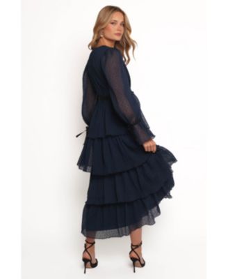 Women's Antoinette Long Sleeve Tiered Maxi Dress