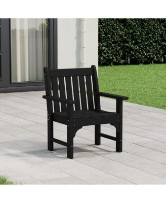 Outdoor Patio HDPE Adirondack Dining Arm Chair