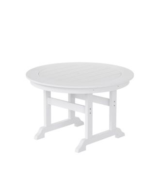 5-Piece HDPE Outdoor Patio Chair and Round Table Dining Set