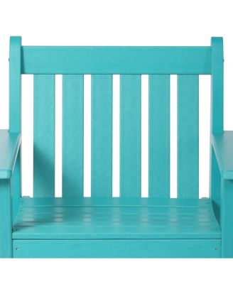 5-Piece HDPE Outdoor Patio Chair and Square Table Dining Set