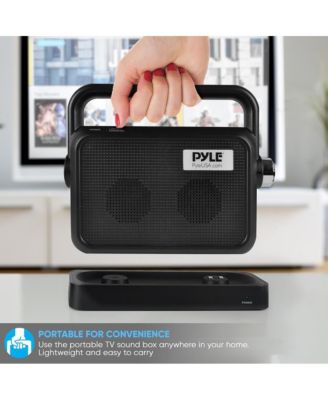 Wireless TV Speaker with Transmitter and Rechargeable Battery