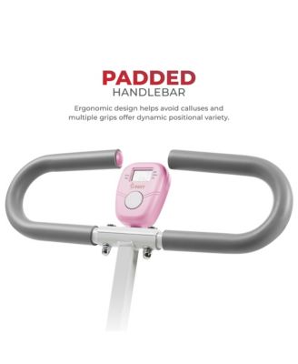 Pink SMART Upright Row-N-Ride Squat Assist Exerciser with Free SunnyFit App via Bluetooth