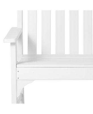 5-Piece HDPE Outdoor Patio Furniture Couch and Rocking Chair Set