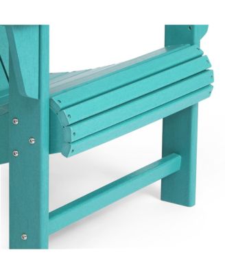 Outdoor Patio HDPE Adirondack Chair With Cup Holder