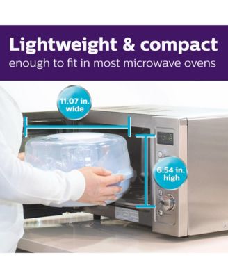 Microwave Steam Sterilizer for Baby Bottles, Pacifiers, Cups and More