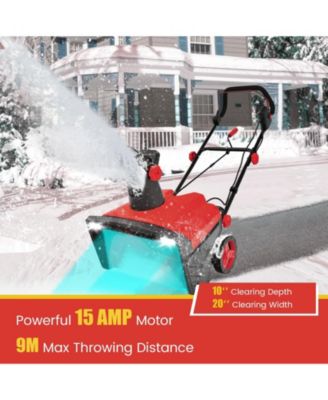 180° Rotatable Chute 20 Inch 120V 15Amp Electric Snow Thrower