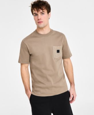 Hugo Boss - Men's Cotton Relaxed Crewneck Pocket T-Shirt