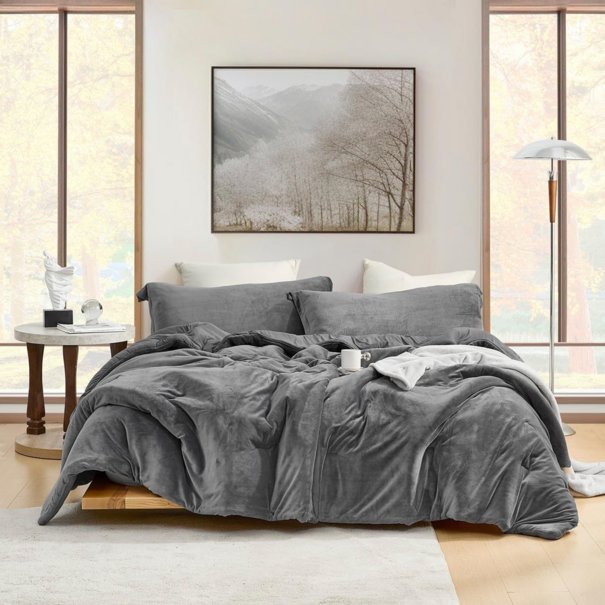 Better Than Anesthesia - Coma Inducer Oversized Comforter Set - Smoked Pearl , Beige/Khaki