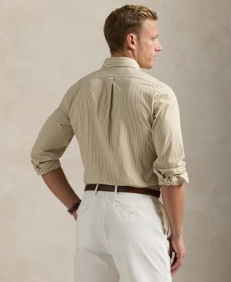 Men's Classic-Fit Gingham Stretch Poplin Shirt