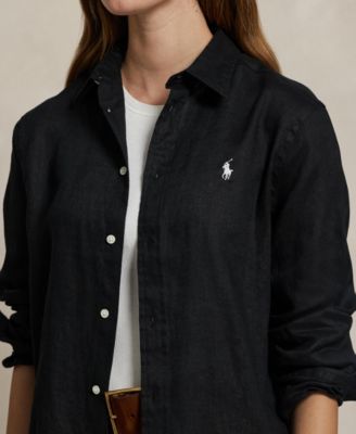 Women's Classic-Fit 100% Linen Shirt