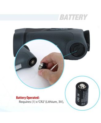 Golf Laser Range Finder Monocular with Pin-Seeking Mode, Black