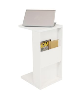 26.75" Particleboard Dual-Use C-Frame Side Table