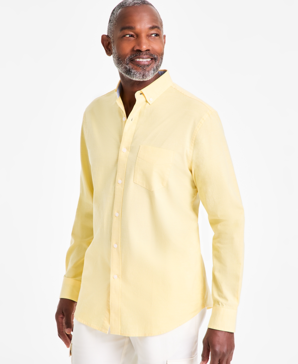 Club Room Men's Solid Oxford Shirt, Exclusively At Macy's In Blooming S