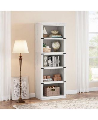 Farmhouse Book Shelf with Storage