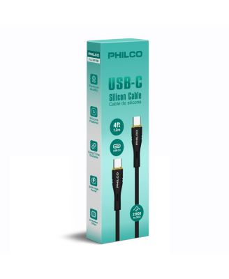 C To Type C Cable, Silicone, 4Ft Length, 20W Fast Charging, High-Speed Data Transfer, Compatible with USB-C Devices, Tangle Free.