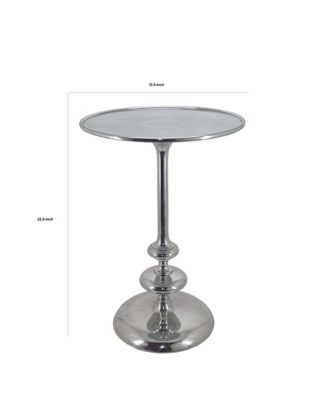 Modern Aluminum Side Table Sleek and Durable Accent for Living Room, Bedroom, or Office