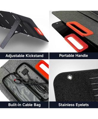 100W Portable Solar Panel for Power Station IP67 Water Foldable Solar Panel