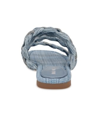 Women's Qazz Woven Embellished Flat Sandals