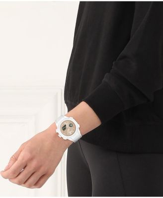 Women's LC33 White Silicone Strap Watch, 40mm