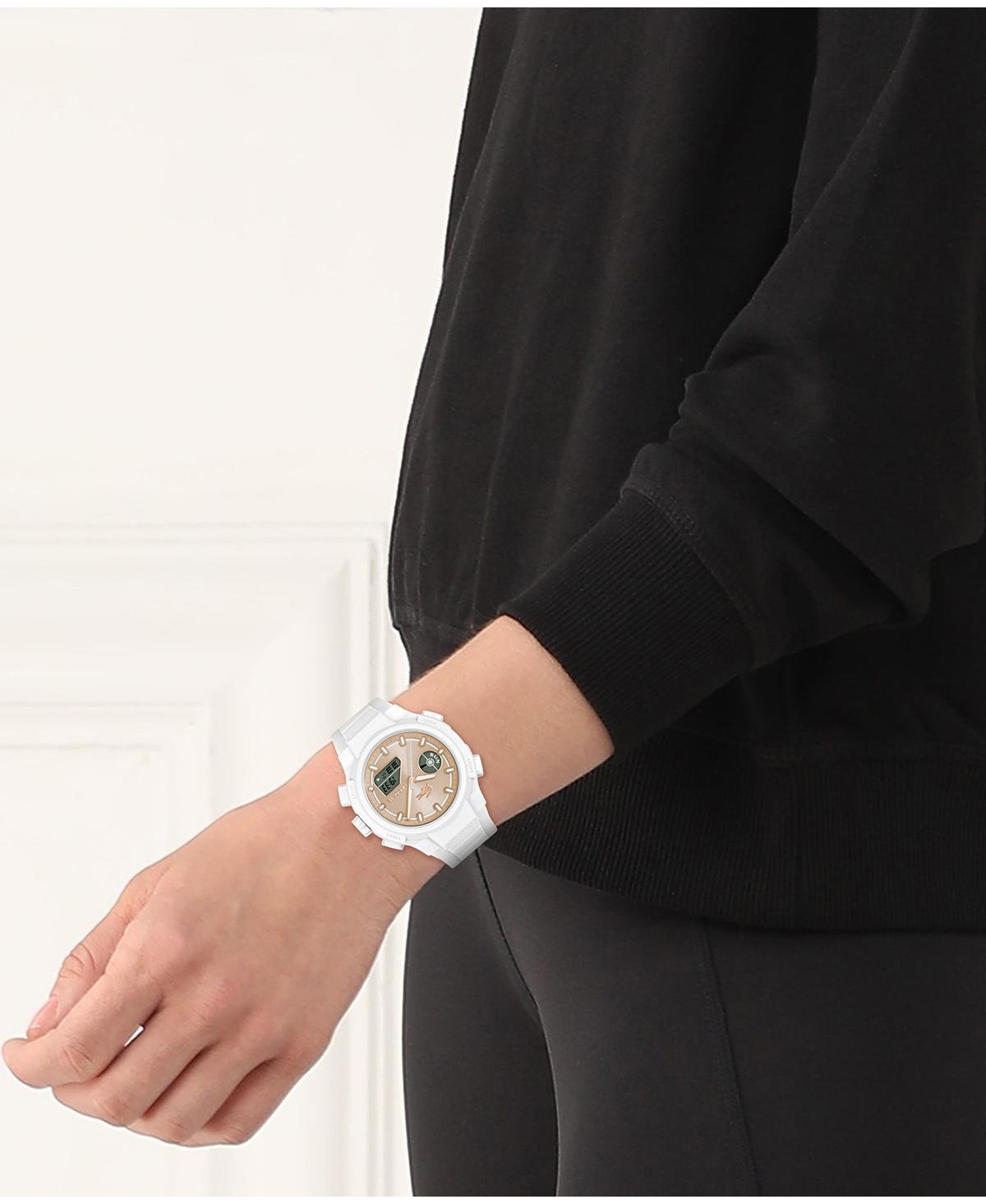 Shop Lacoste Women's Lc33 White Silicone Strap Watch, 40mm