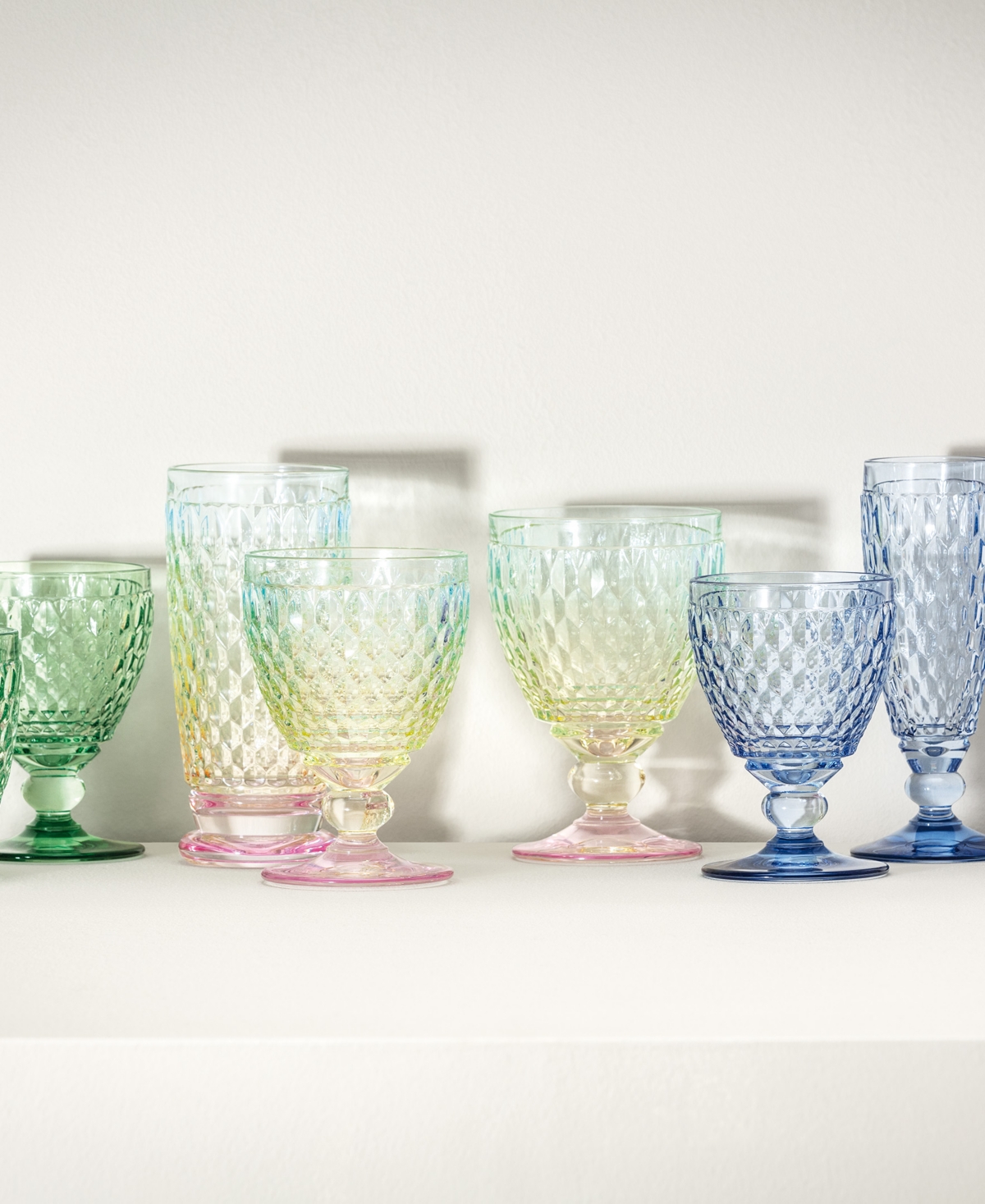 Villeroy & Boch Boston Pearl Crystal Double Old Fashioned Glasses, Set Of 4