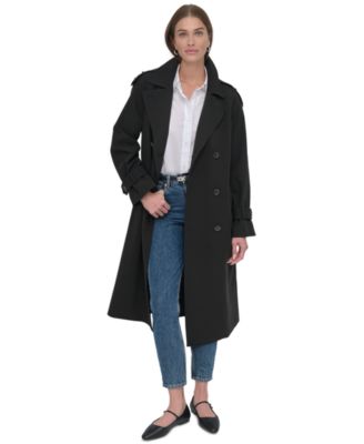 Women's Belted Double-Breasted Trench Coat