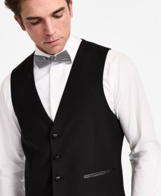 Men's Slim-Fit Wool-Blend Tuxedo Vest