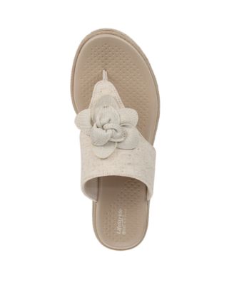 Women's Bloom Washable Thong Slip On Wedge Sandals