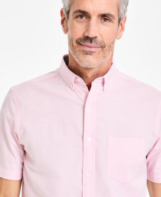 Men's Short Sleeve Button-Down Oxford Shirt, Created for Macy's
