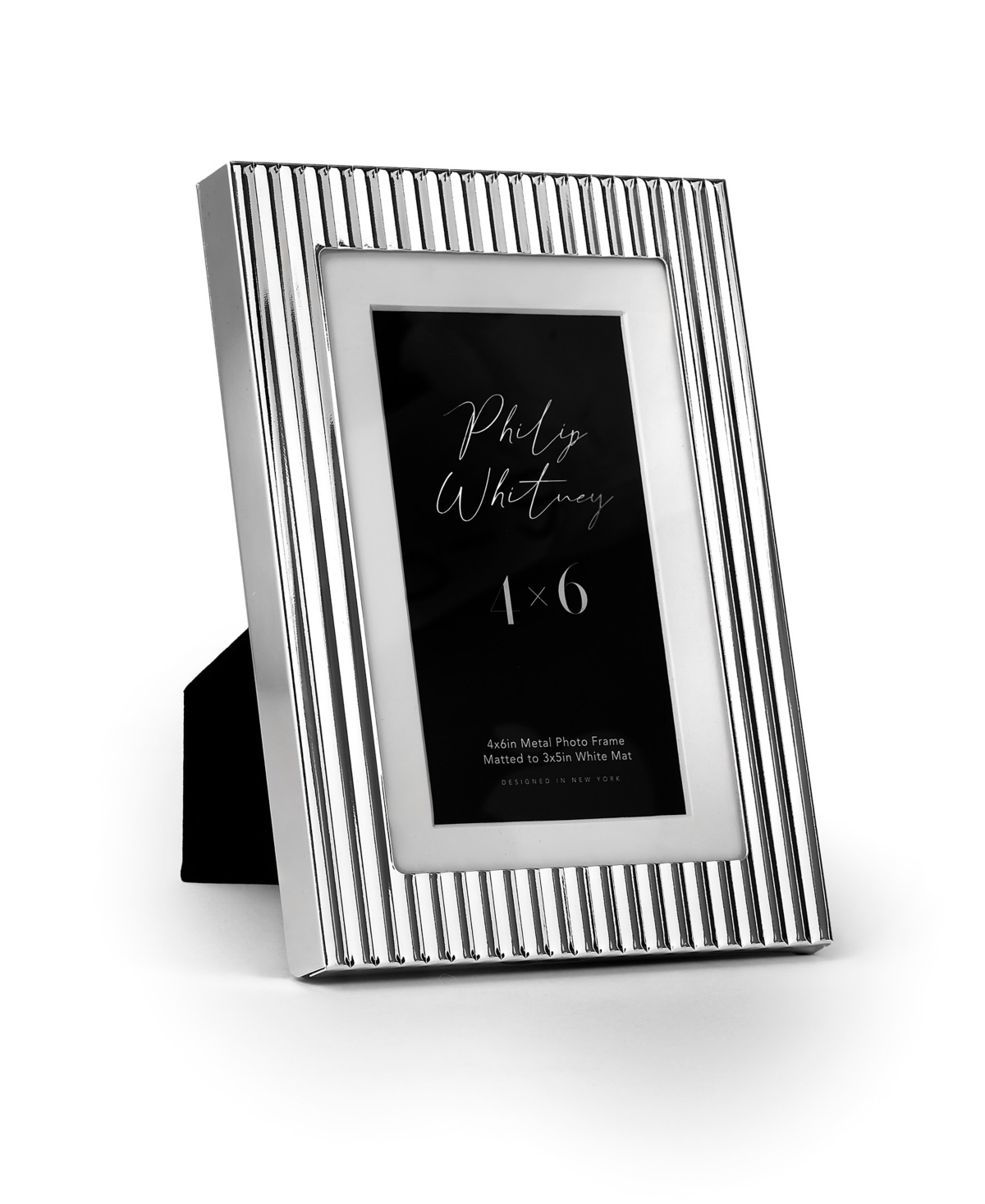 Philip Whitney Kelly Metal Picture Frame, 4" X 6" In Silver
