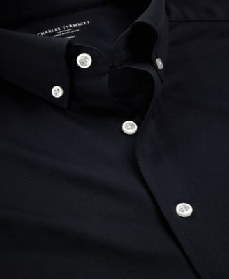 Men's Four-Way Stretch Jersey Button Down Shirt