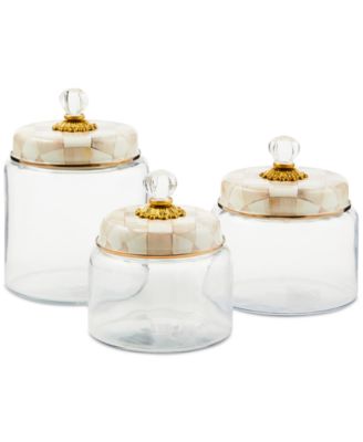 Mocha Check Medium Kitchen Canister