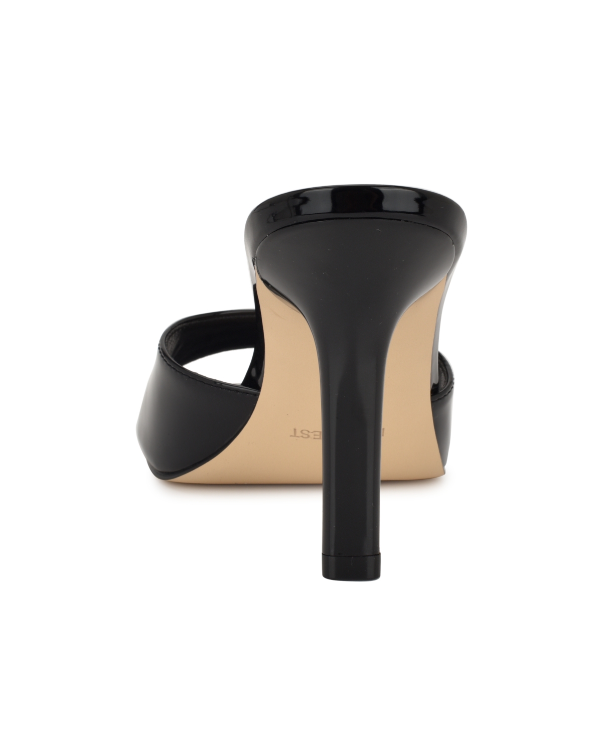 Nine West Disko Sandal In Black Patent