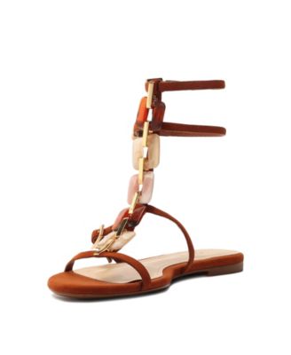 Women's Cassandra Round Toe Flat Sandals