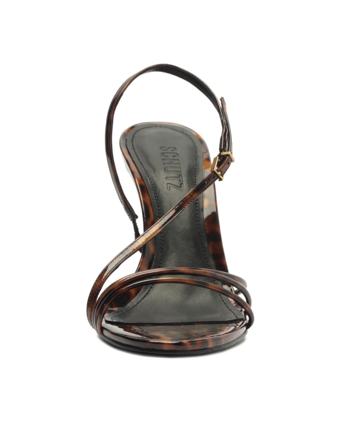 Shop Schutz Women's Inez2 Round Toe Stiletto Sandals In Animal Print