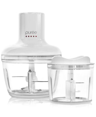 Puree 8.5-Cup Food Processor with Stainless Steel Blades, White