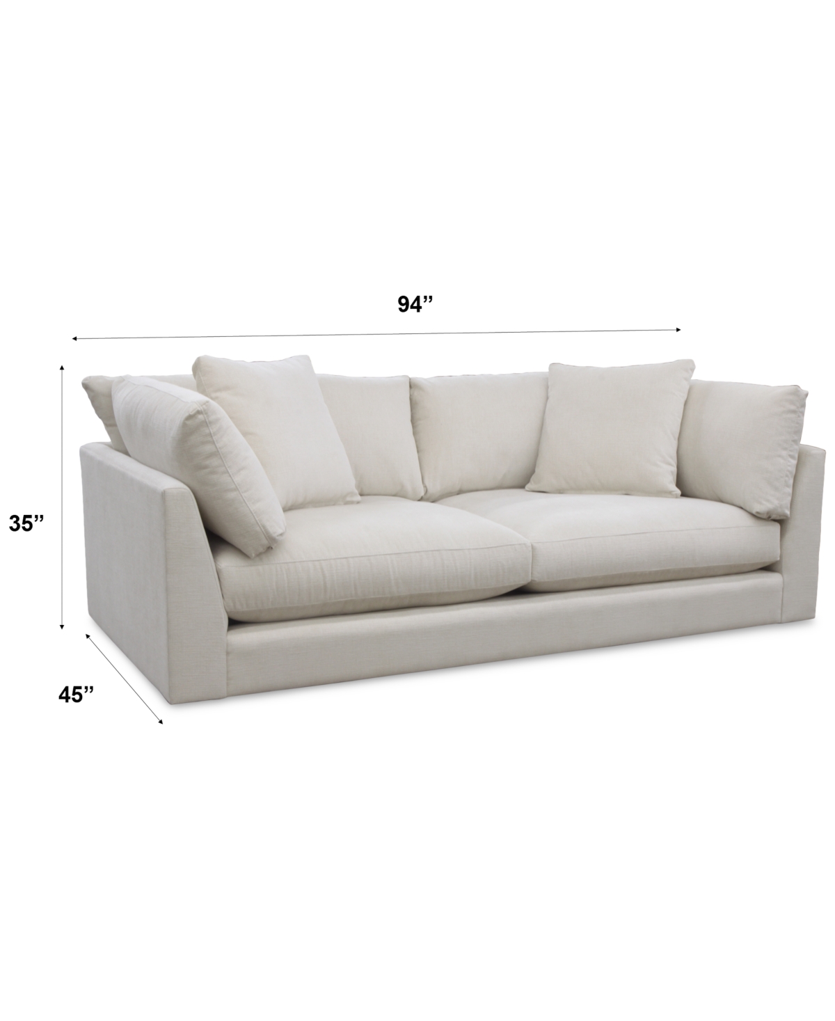 MACY'S MERTEN FABRIC SOFA, EXCLUSIVELY AT MACY'S 