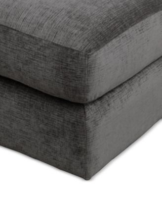 CLOSEOUT! Merten Fabric Castered Ottoman, Exclusively at Macy's